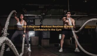 Beginner workout routine Man And Woman Holding Battle Ropes