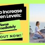 Thumbnail with bold text on increasing oxygen levels at home, featuring people meditating outdoors and the FitzenJourney logo.