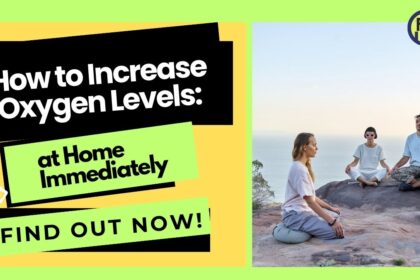 Thumbnail with bold text on increasing oxygen levels at home, featuring people meditating outdoors and the FitzenJourney logo.