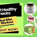 Thumbnail with "9 Best Healthy Snacks to Refuel After Your Workout," featuring snack images and a bold call-to-action.